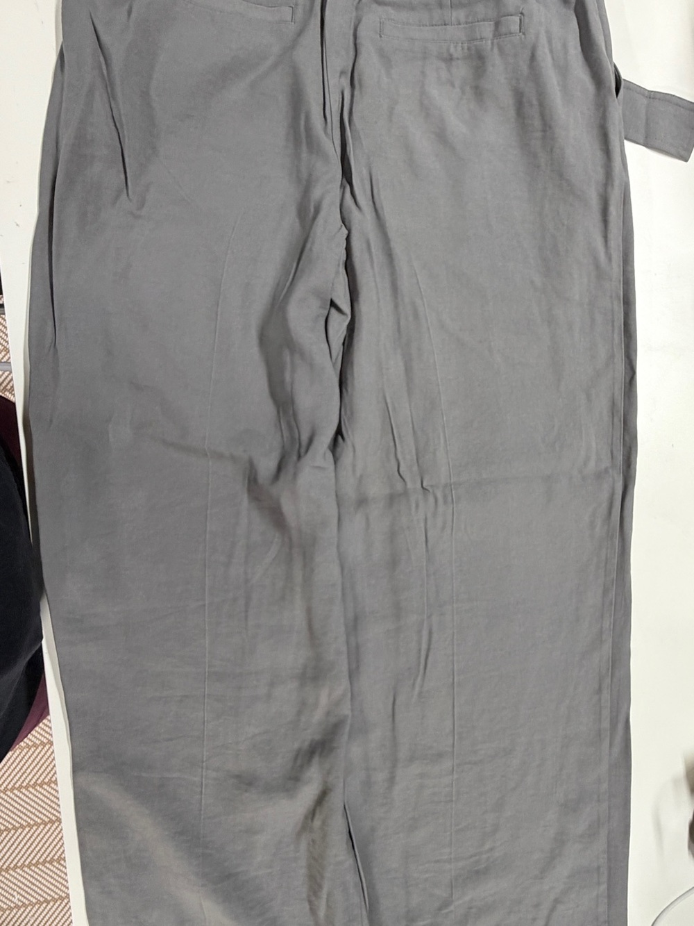 A New Day High-Waist D-Ring Belted Trousers in Dusty Gray - Picture 4 of 4